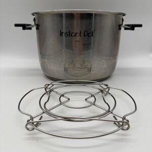Instant Pot Inner Cooking Pot 6 Qt Stainless Handles Trivet AN1936 OEM